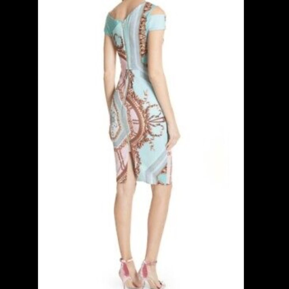 Ted Baker Yanar Versailles Print Bodycon Dress size 1 nwot - Picture 7 of 14